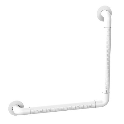 BRIMIX - Поручень - ручка угловой для инвалидов универсальный БЕЛЫЙ диаметр трубы 35 мм 943
